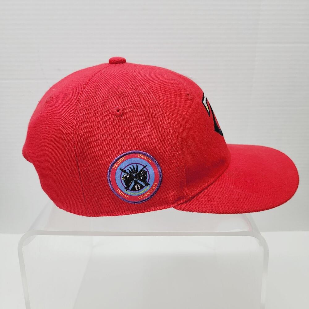 Minnesota Twins Prairie Island Indian Comm Snapback Hat MLB Red Cap Native Colab - Picture 2 of 6